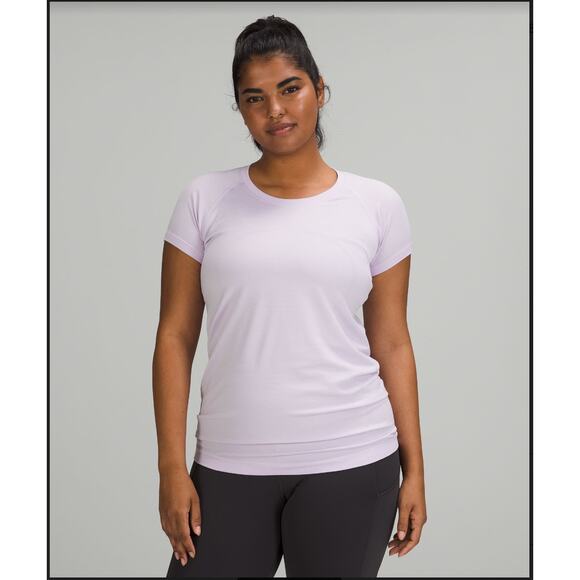 Lululemon Tops - Lululemon Swiftly Tech Short Sleeve 2.0 Lavender Dew Size 8 Seamless Top